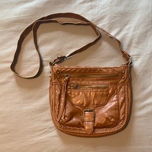 MOSSIMO - Brown Faux Leather Crossbody Bag - OS